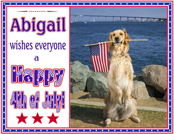 Happy Fourth of July from Abigail!